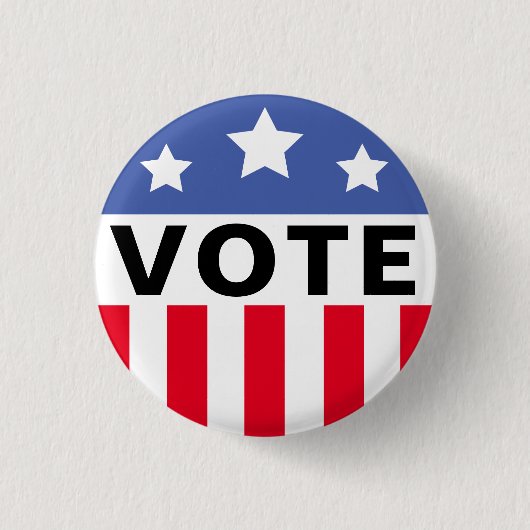 Campagne Verkiezingen Sjabloon stemming Ronde Button 3,2 Cm (Voorkant)