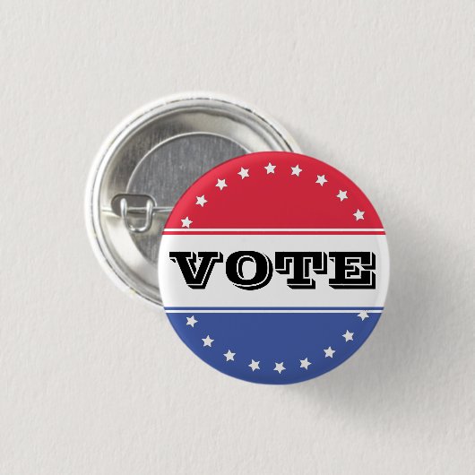 Campagne Verkiezingen Sjabloon stemming Ronde Button 3,2 Cm (Voorkant /achterkant)