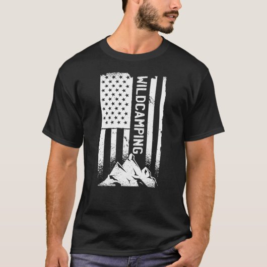Campagne voor de Amerikaanse vlag 5de wielercampag T-shirt (Voorkant)