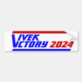 Campagne voor de verkiezingen van 2024 President V Bumpersticker (Voorkant)