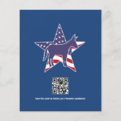 Campagne voor het werven van politieke fondsen van flyer (Achterkant)