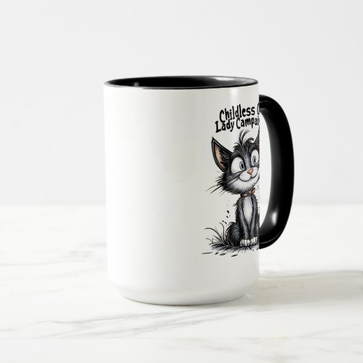 Campagne voor kinderloze Cat Lady Mok (Voorkant rechts)