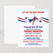 Campagne voor politieke financiering Kickoff-democ (Voorkant / Achterkant)