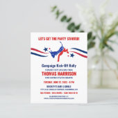 Campagne voor politieke financiering Kickoff-democ (Staand voorkant)