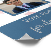 campagne voor studentenverkiezingen met fotoklasse poster (Hoek)