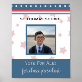 campagne voor studentenverkiezingen met fotoklasse poster (Voorkant)