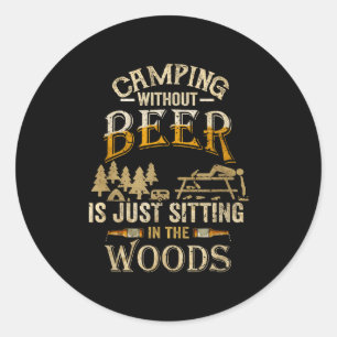 Campagne zonder bier zit gewoon in de Bossen Ronde Sticker