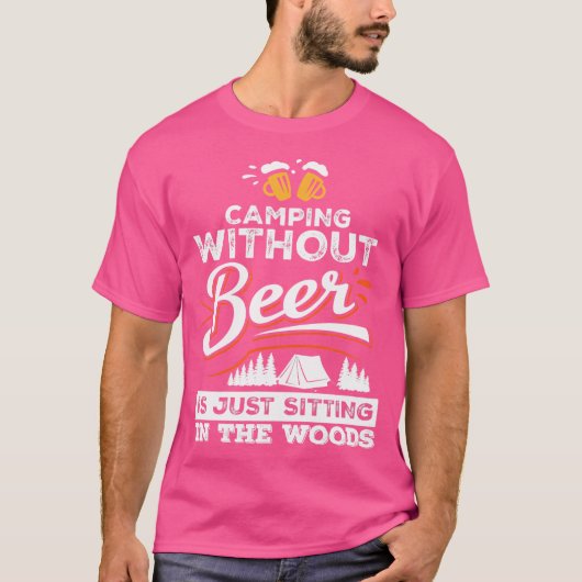Campagne zonder bier zit gewoon in de Bossen T-shirt (Voorkant)