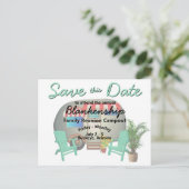 Campagnegezinshereniging sparen de datum Sjabloon (Staand voorkant)