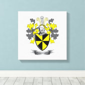 Campagnegezinsketting — wapenschild canvas afdruk (Insitu (Houten vloer))