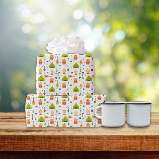 Campagnepatroon voor buitengebruik cadeaupapier