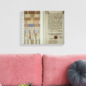 Campagnestinktvissen en dienstplicht canvas afdruk (Insitu (Woonkamer))