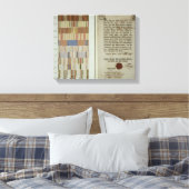 Campagnestinktvissen en dienstplicht canvas afdruk (Insitu (Slaapkamer))