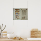 Campagnestinktvissen en dienstplicht poster (Keuken)