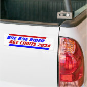 Campaign 2024 AGE LIMITS BYE BYE BIDEN Bumpersticker (Op Truck)