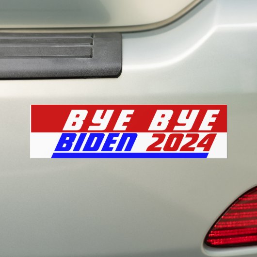 Campaign 2024 Bye Bye President Joe BIDEN Save USA Bumpersticker (Op auto)