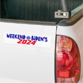Campaign 2024 President Joe weekend bij Biden's Bumpersticker (Op Truck)