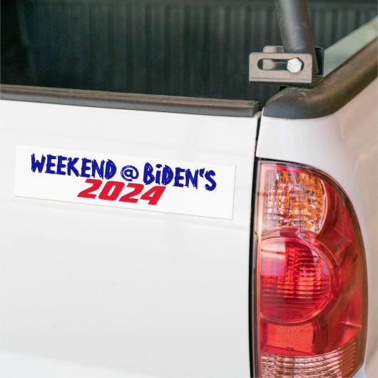 Campaign 2024 President Joe weekend bij Biden's Bumpersticker (Op Truck)