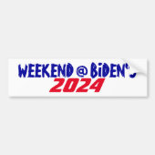 Campaign 2024 President Joe weekend bij Biden's Bumpersticker (Voorkant)