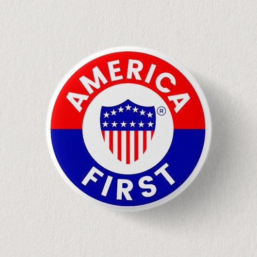 Campaign Badge voor de eerste Amerikaanse commissi Ronde Button 3,2 Cm (Voorkant)