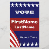 Campaign Flyer-Sjabloon Flyer (Achterkant)