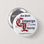 Campaign for Liberty Button - Pin back RON PAUL (Voorkant /achterkant)