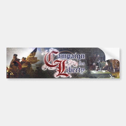 Campaign for Liberty Color Logo Bumpersticker (Voorkant)