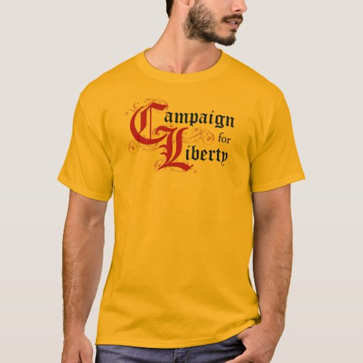 Campaign for Liberty (Vraag me om:) T-shirt (Voorkant)