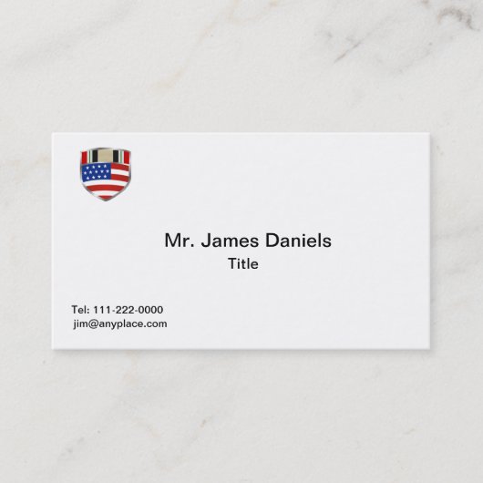 Campaign Ribbon in Irak Visitekaartje (Voorkant)