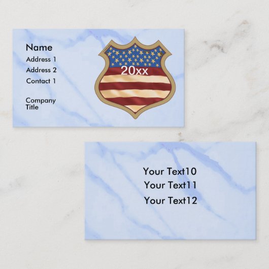 Campaign Shield Visitekaartje (Voorkant / Achterkant)