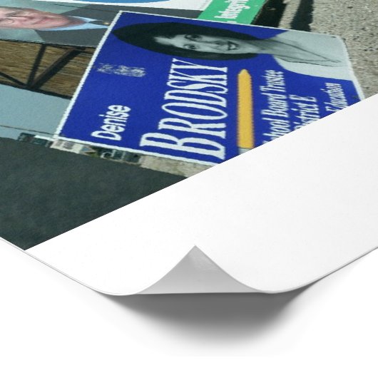 Campaign Signs, Las Vegas Poster (Hoek)