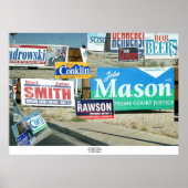 Campaign Signs, Las Vegas Poster (Voorkant)