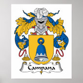 Campana Family Crest Poster (Voorkant)
