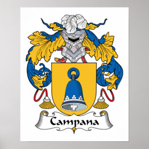 Campana Family Crest Poster