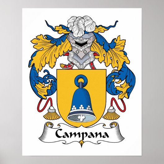 Campana Family Crest Poster (Voorkant)
