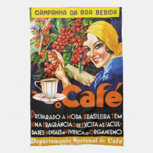 Campanha Da Boa Bebida Coffee Vintage Ad Poster Theedoek