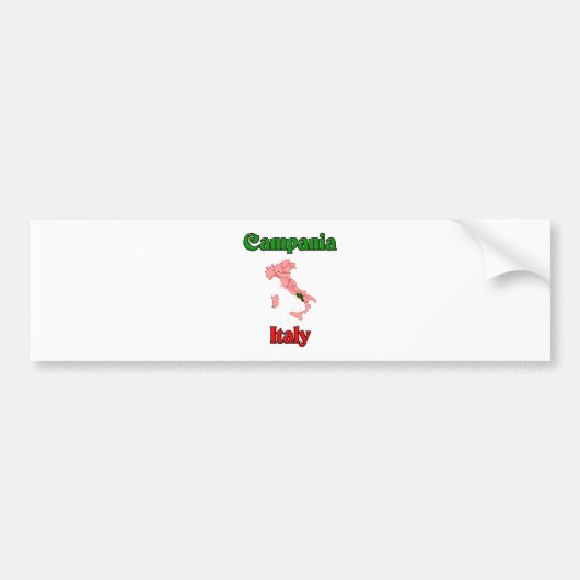 Campania Italië Bumpersticker (Voorkant)