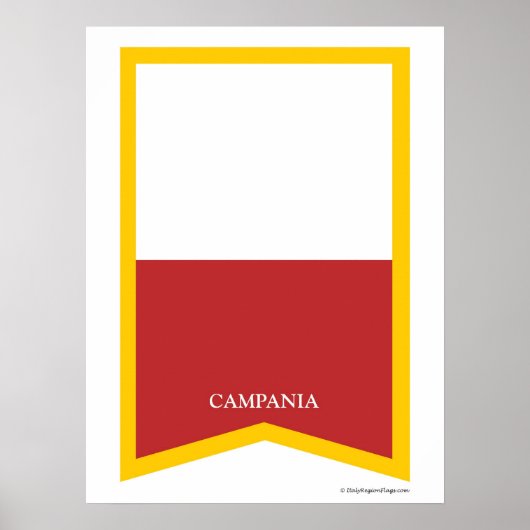 Campania Italië Regio Art Poster (Voorkant)