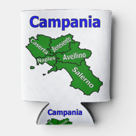 Campania Kaart met Provincies Blikjeskoeler