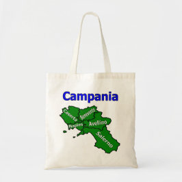 Campania Kaart met Provincies Tote Bag