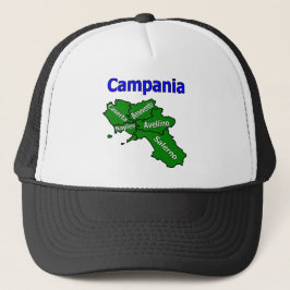 Campania Kaart met Provincies Trucker Pet
