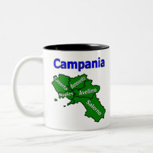 Campania Kaart met Provincies