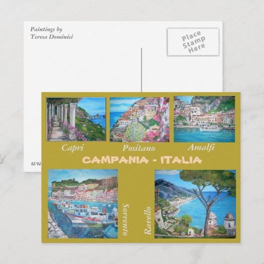 Campanië, Italië - Briefkaart (Voorkant / Achterkant)