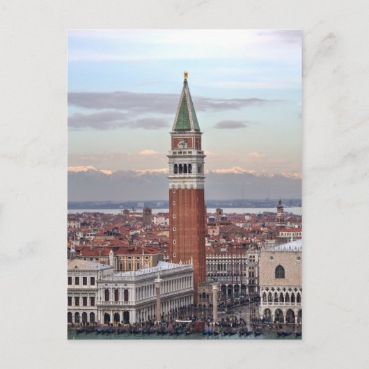 Campanile di San Marco, Venetië Italië Briefkaart (Voorkant)