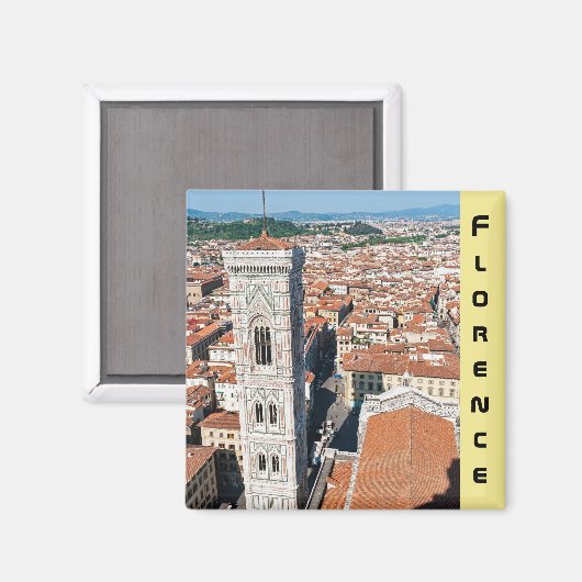Campanile Giotto - Florence, Toscane, Italië Magneet (Voorkant / Achterkant)