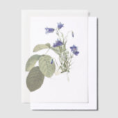 Campanula Bluebell Botanical Overlay Vellum Uitnodigingen (Offset)