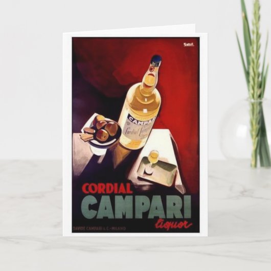 Campari likeur kaart (Voorkant)