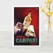 Campari likeur kaart (Gele Bloem)