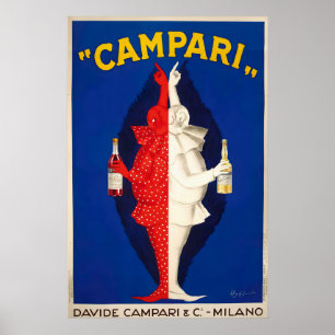 Campari Likeur Vintage Voedsel en Drank Poster