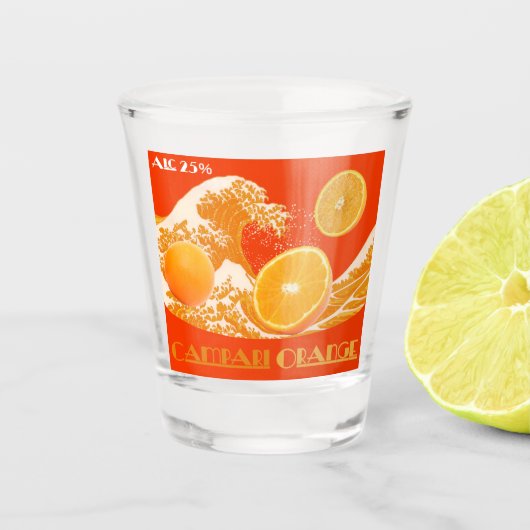 Campari Orenge(神奈川沖浪裏) Shot Glas (Voorkant)